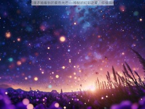 从校服衣袖看到的紫色光芒——神秘的幻彩之紫，你值得拥有