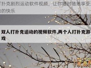 打扑克剧烈运动软件视频，让你随时随地享受运动的快乐