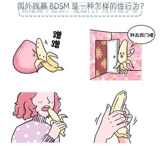 国外残暴 BDSM 是一种怎样的性行为？