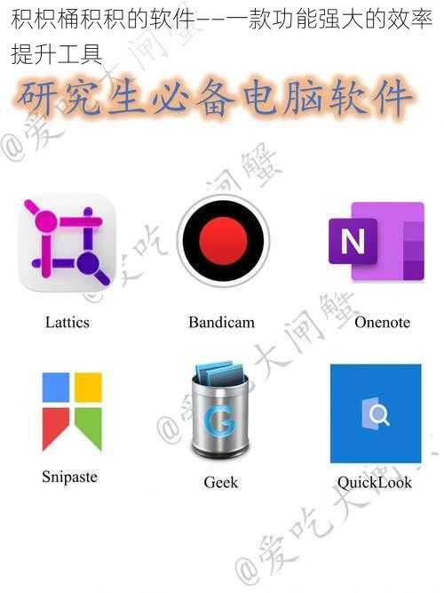 积枳桶积积的软件——一款功能强大的效率提升工具