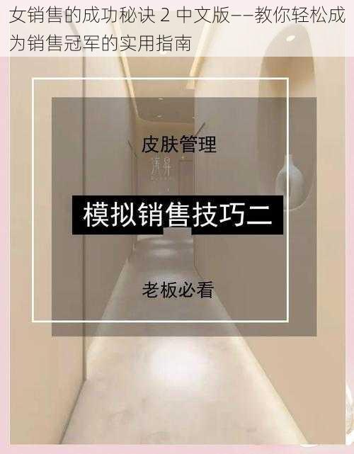 女销售的成功秘诀 2 中文版——教你轻松成为销售冠军的实用指南