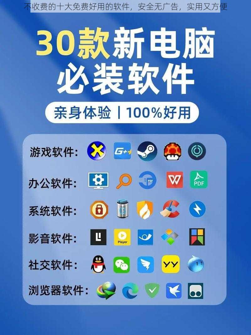 不收费的十大免费好用的软件，安全无广告，实用又方便