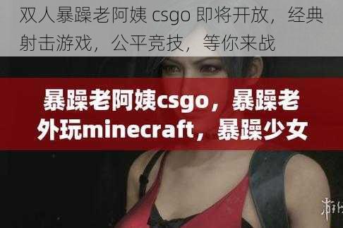 双人暴躁老阿姨 csgo 即将开放，经典射击游戏，公平竞技，等你来战