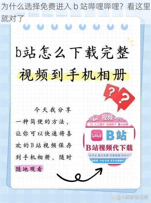 为什么选择免费进入 b 站哔哩哔哩？看这里就对了