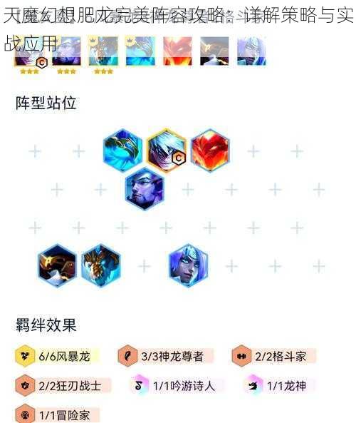 天魔幻想肥龙完美阵容攻略：详解策略与实战应用